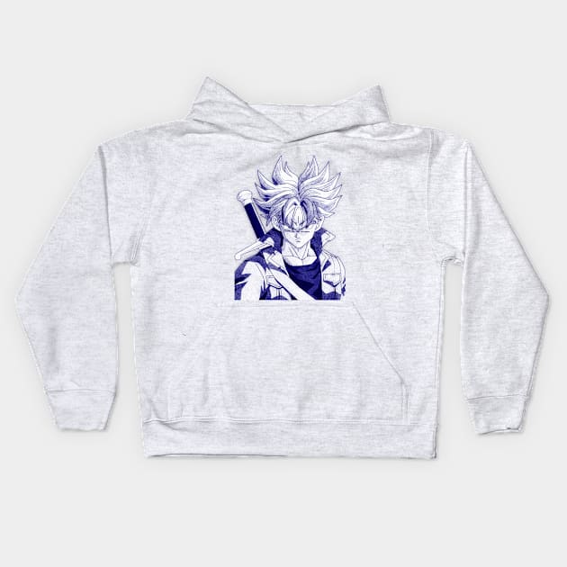 Trunks Dragon Ball Kids Hoodie by masnono